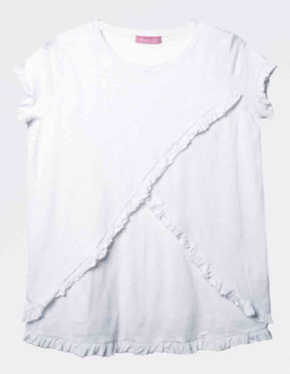 Playera maternidad manga corta cuello redondo 7