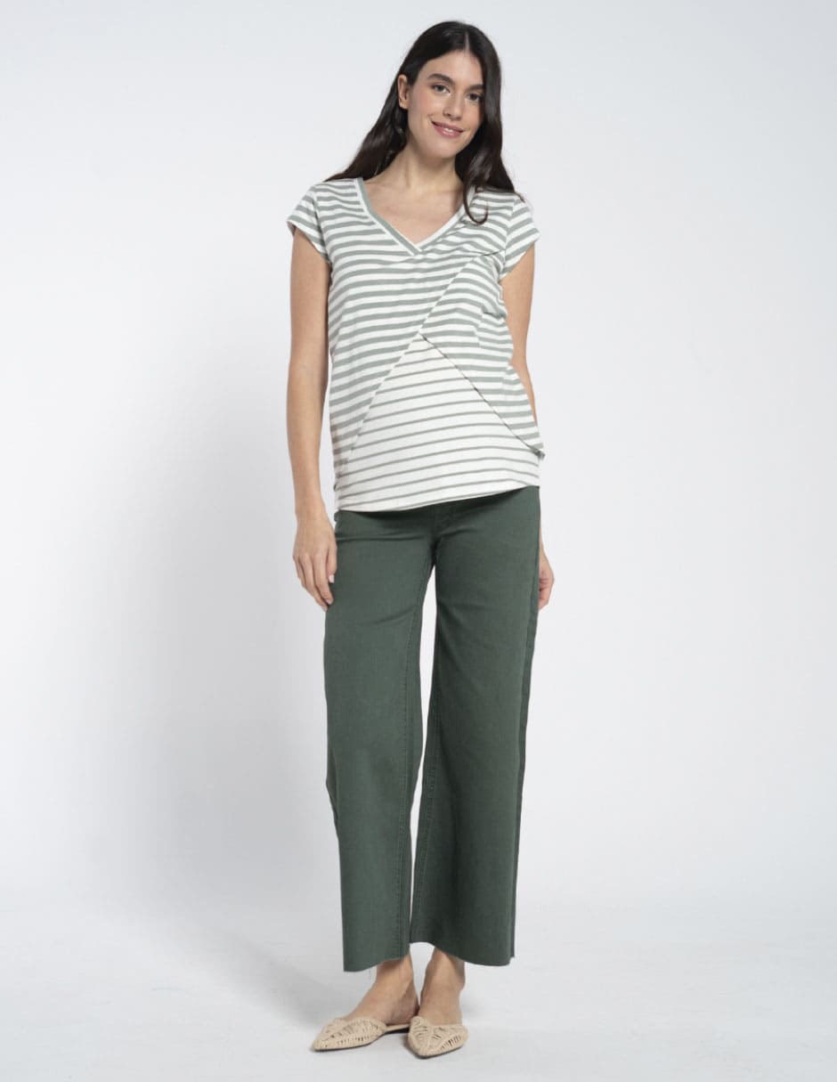 Jeans maternidad straight corte cadera