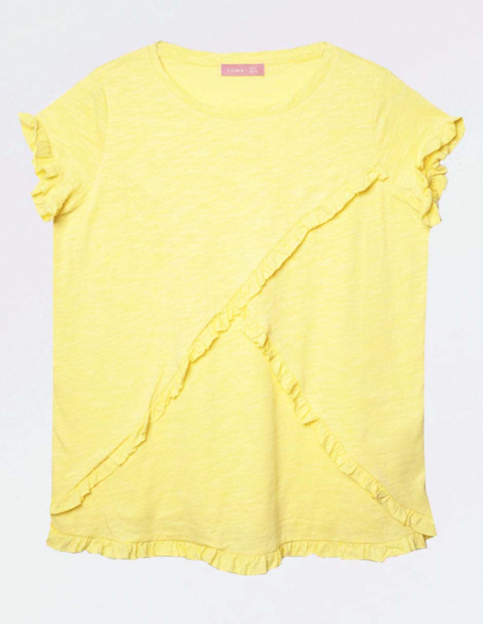 Playera maternidad manga corta cuello redondo 7