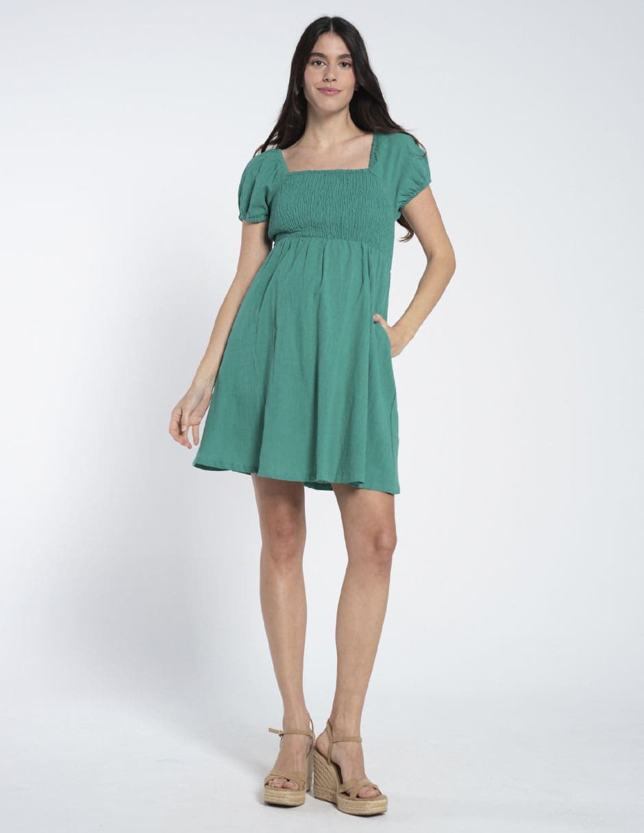 Vestido maternidad corto casual Vestido maternidad corto casual