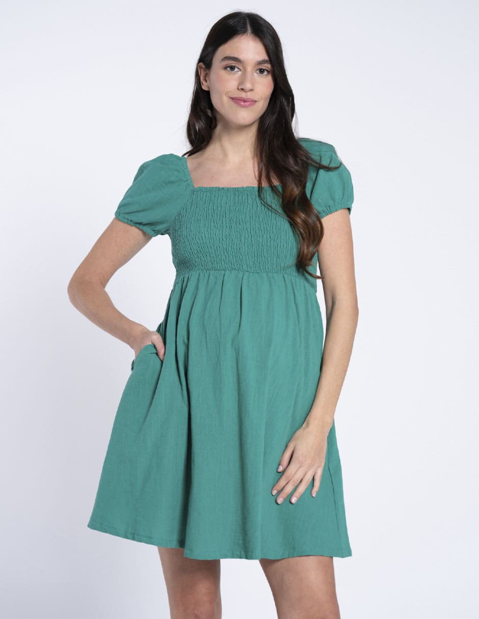 Vestido maternidad corto casual 2