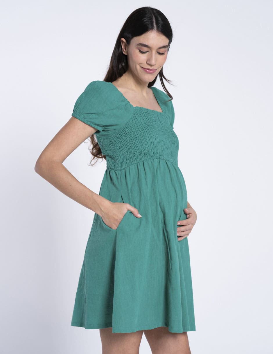 Vestido maternidad corto casual 3