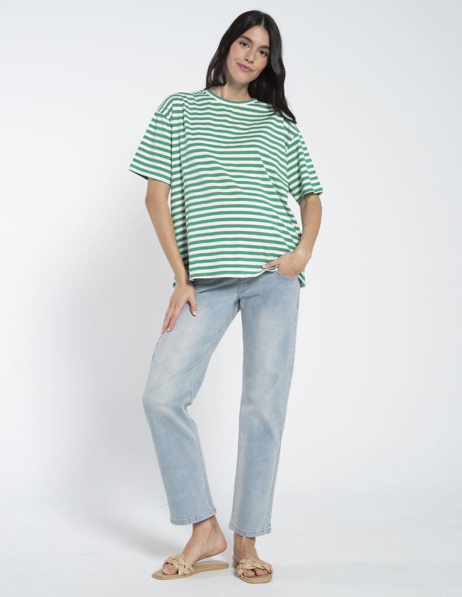 Jeans maternidad straight corte corte cintura Jeans maternidad straight corte corte cintura