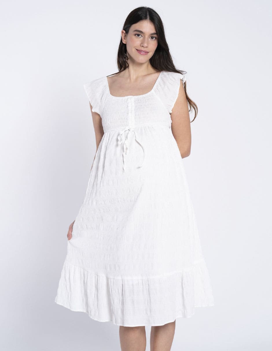 Vestido maternidad 3/4 casual 2