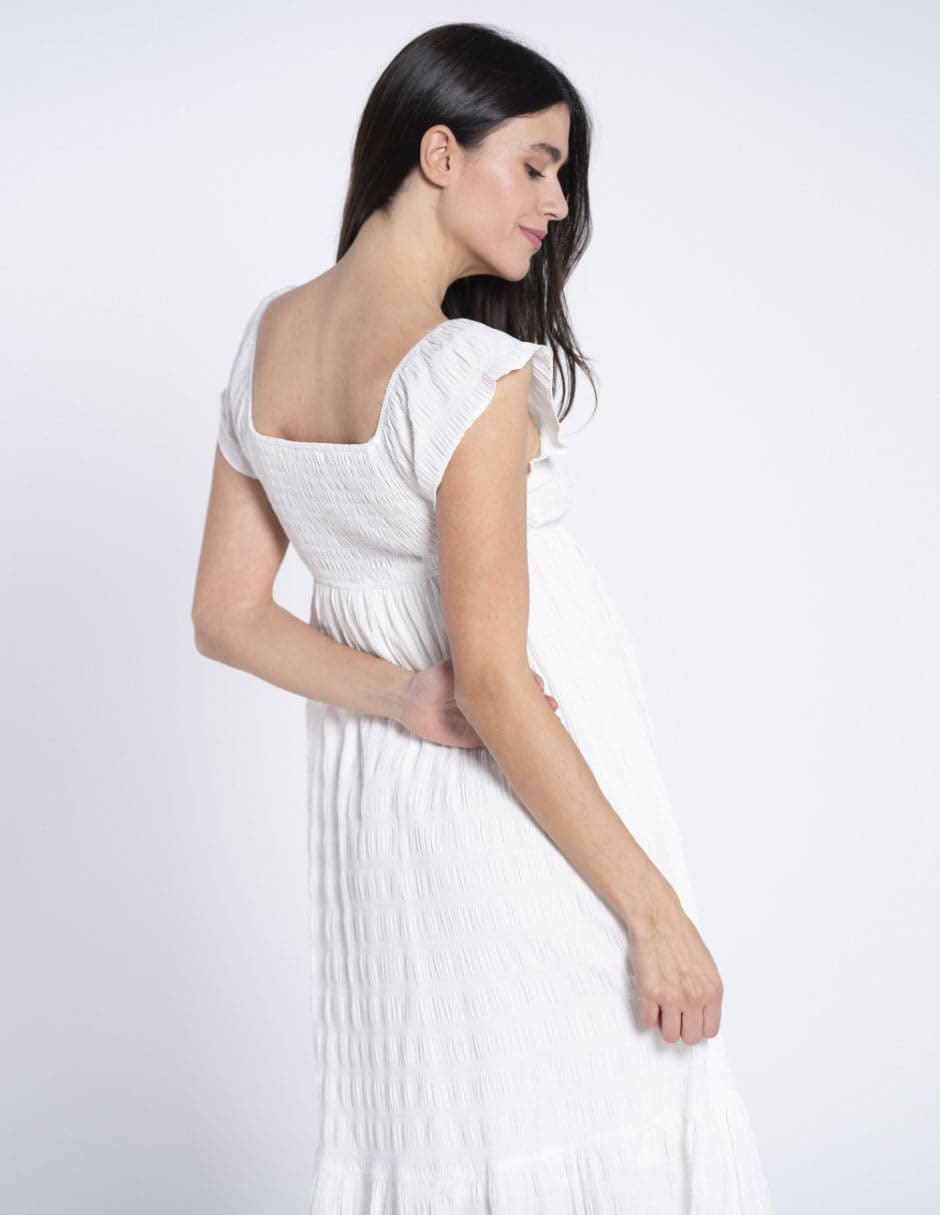 Vestido maternidad 3/4 casual 4