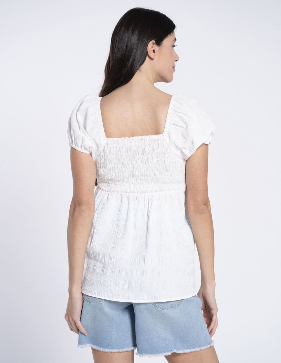 Blusa maternidad manga corta 4