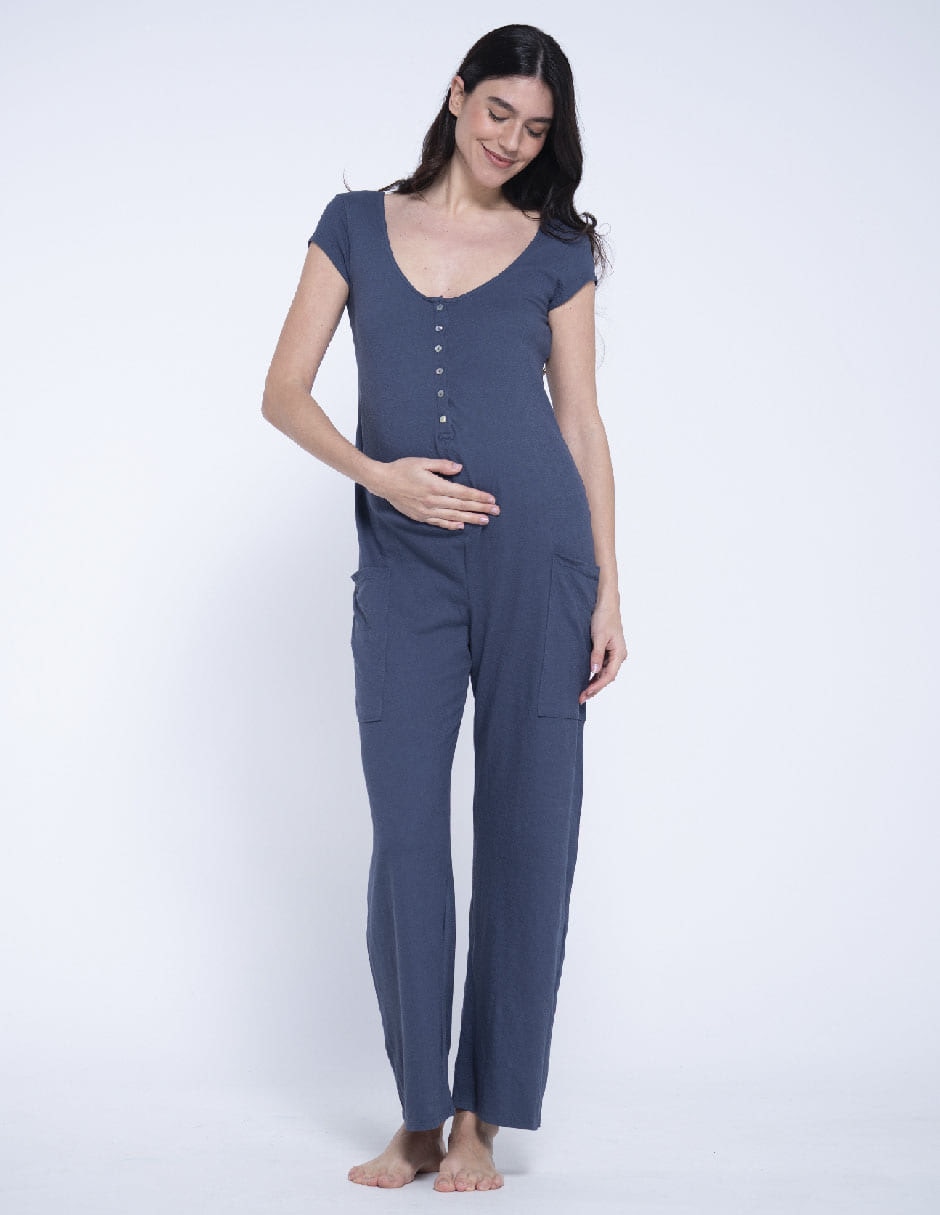 Jumpsuit maternidad loungewear estampado liso Jumpsuit maternidad loungewear estampado liso