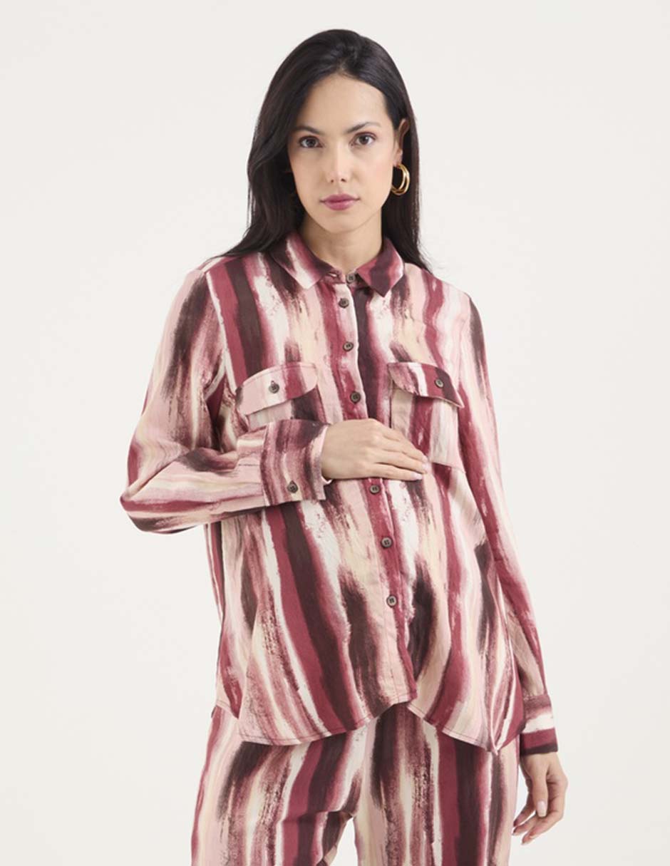 Blusa maternidad manga larga Blusa maternidad manga larga