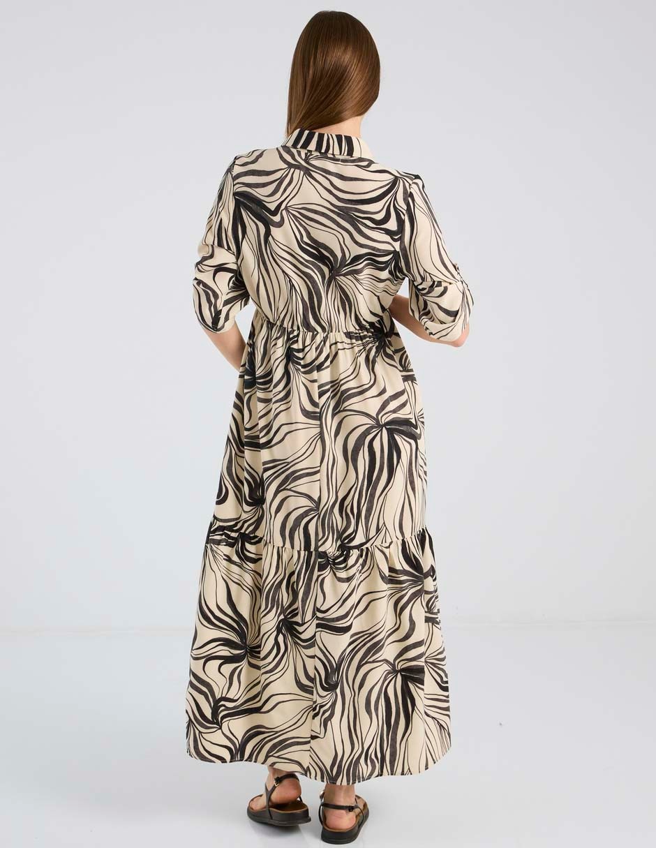 Vestido de maternidad largo casual 1