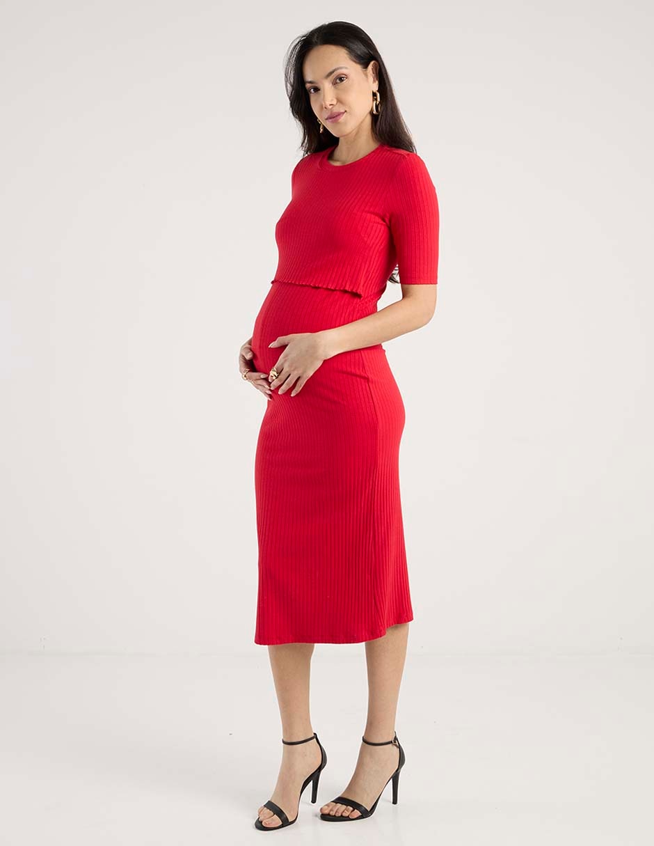 Vestido maternidad midi casual Expecting eEsentials 3
