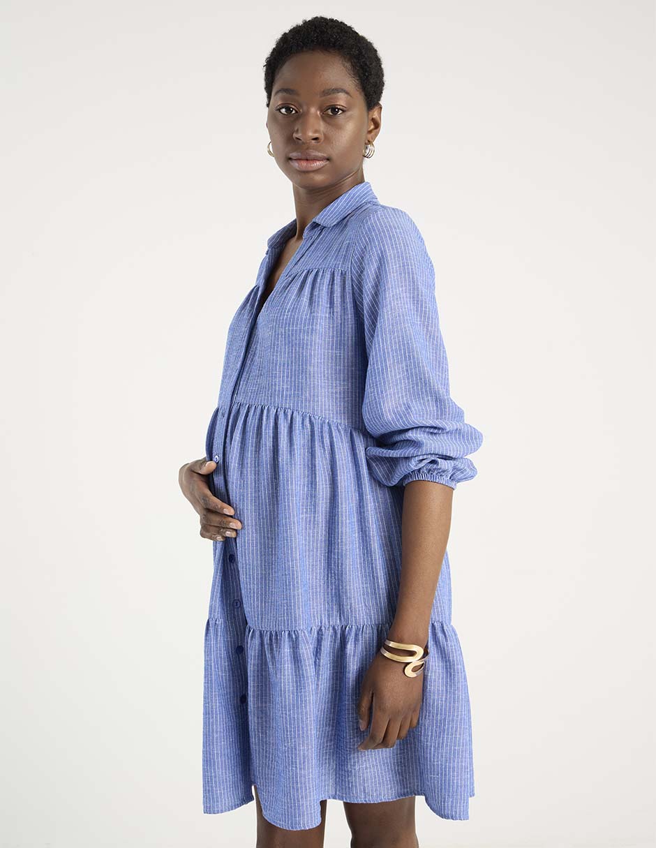 Vestido maternidad corto casual 2