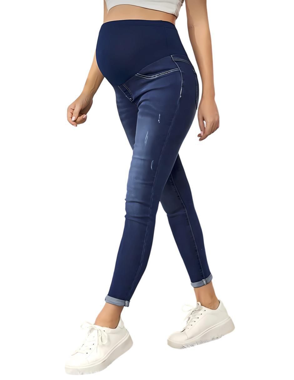Jeans maternidad skinny corte cadera 5