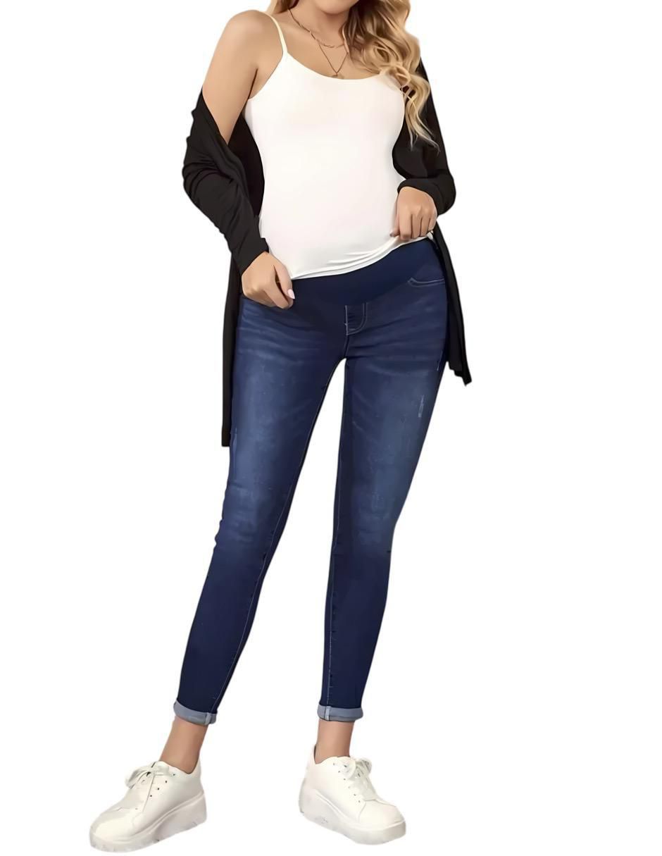 Jeans maternidad skinny corte cadera 6