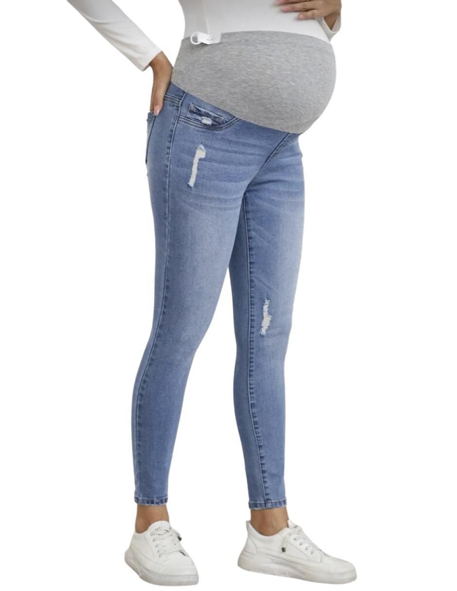 Jeans maternidad skinny corte cintura Jeans maternidad skinny corte cintura