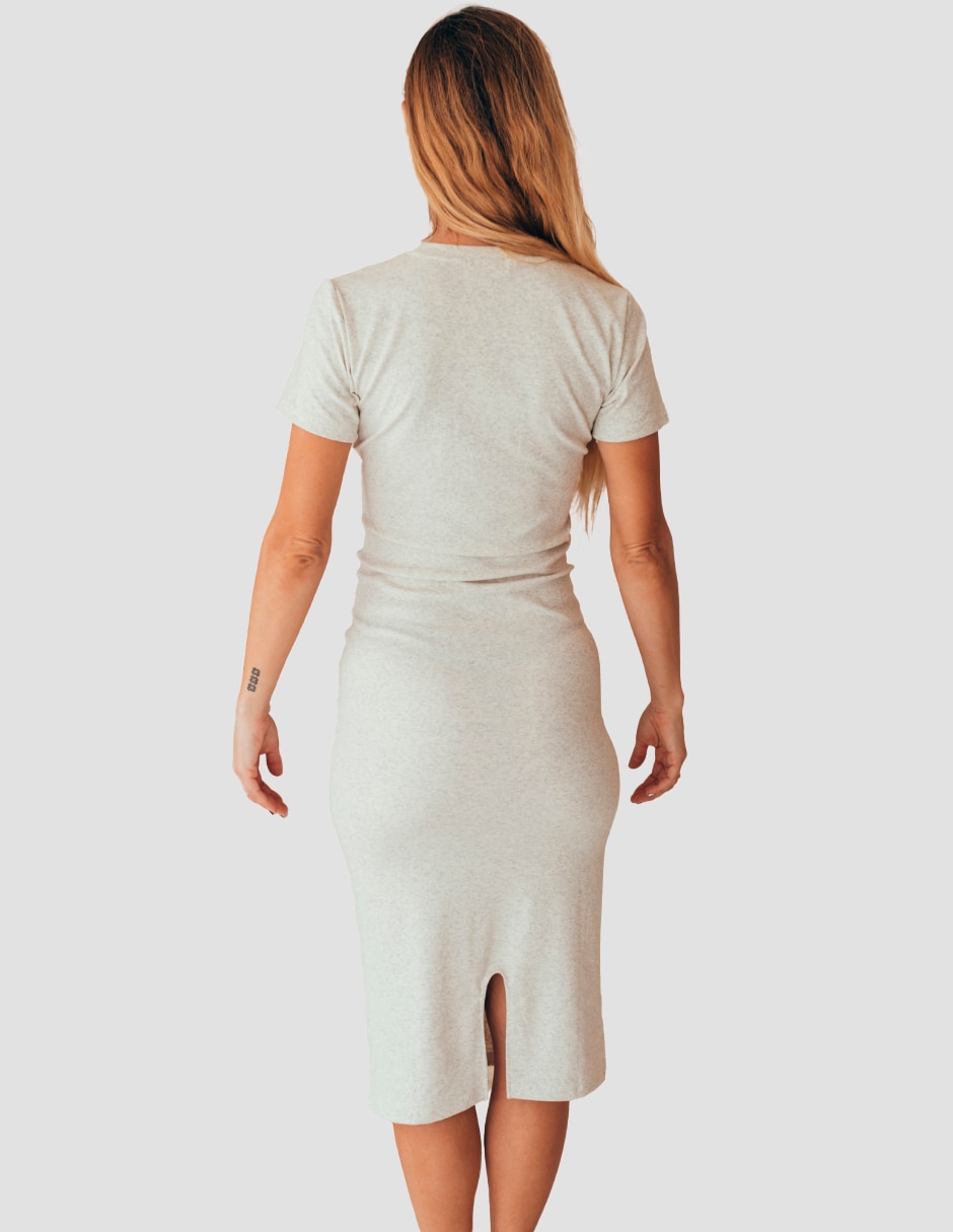 Vestido maternidad midi casual 3