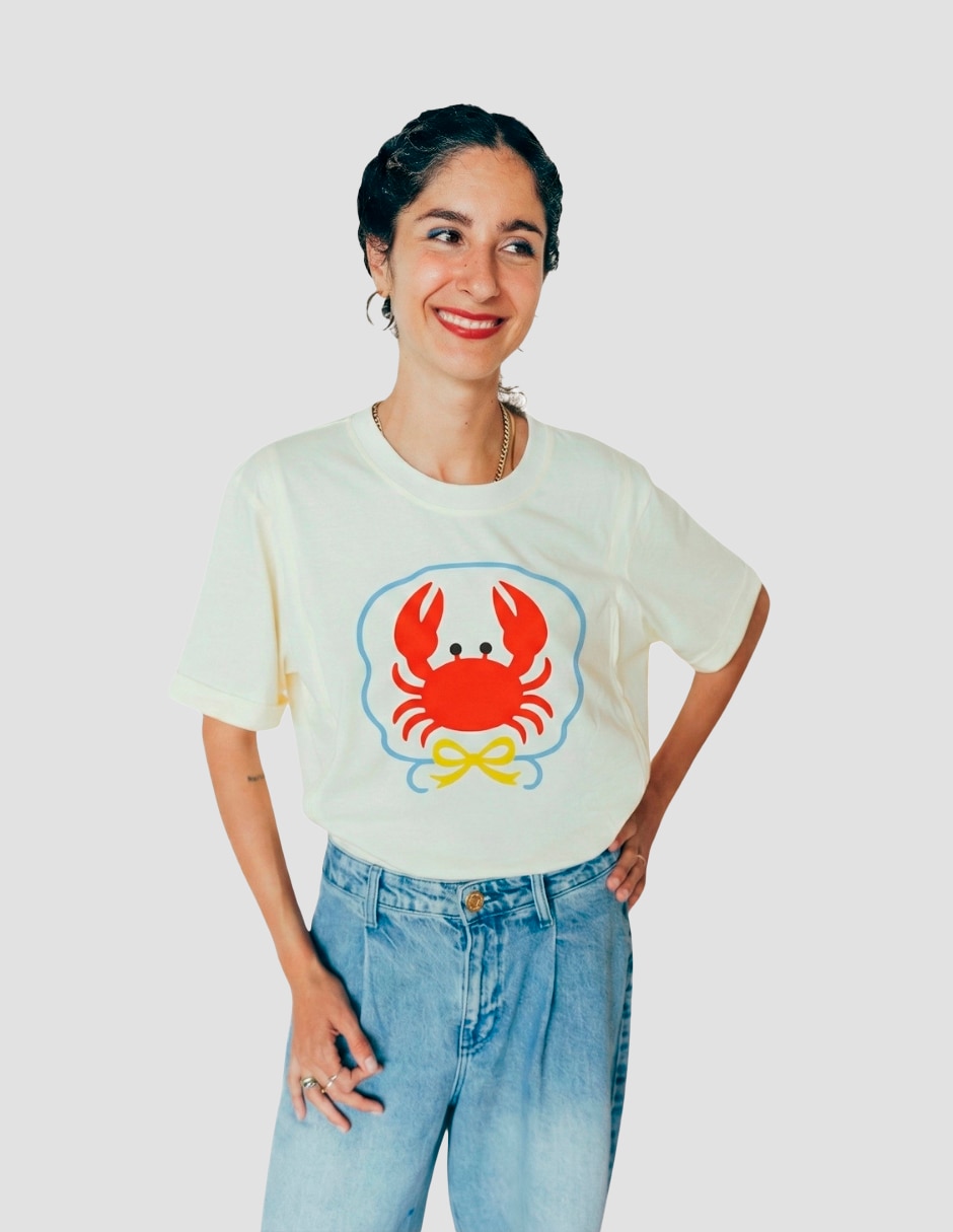 Playera maternidad manga corta cuello redondo 3