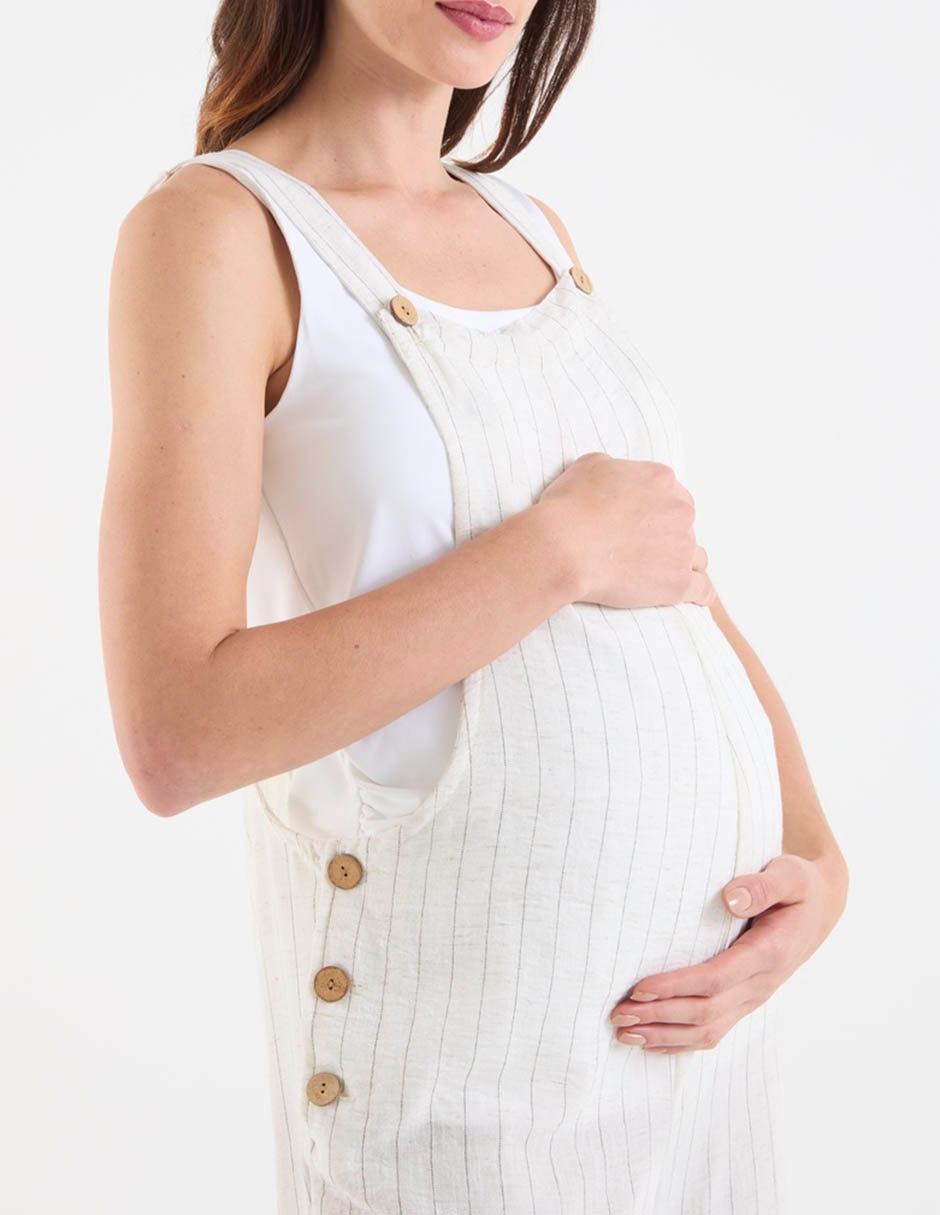 Overol maternidad de algodón 5