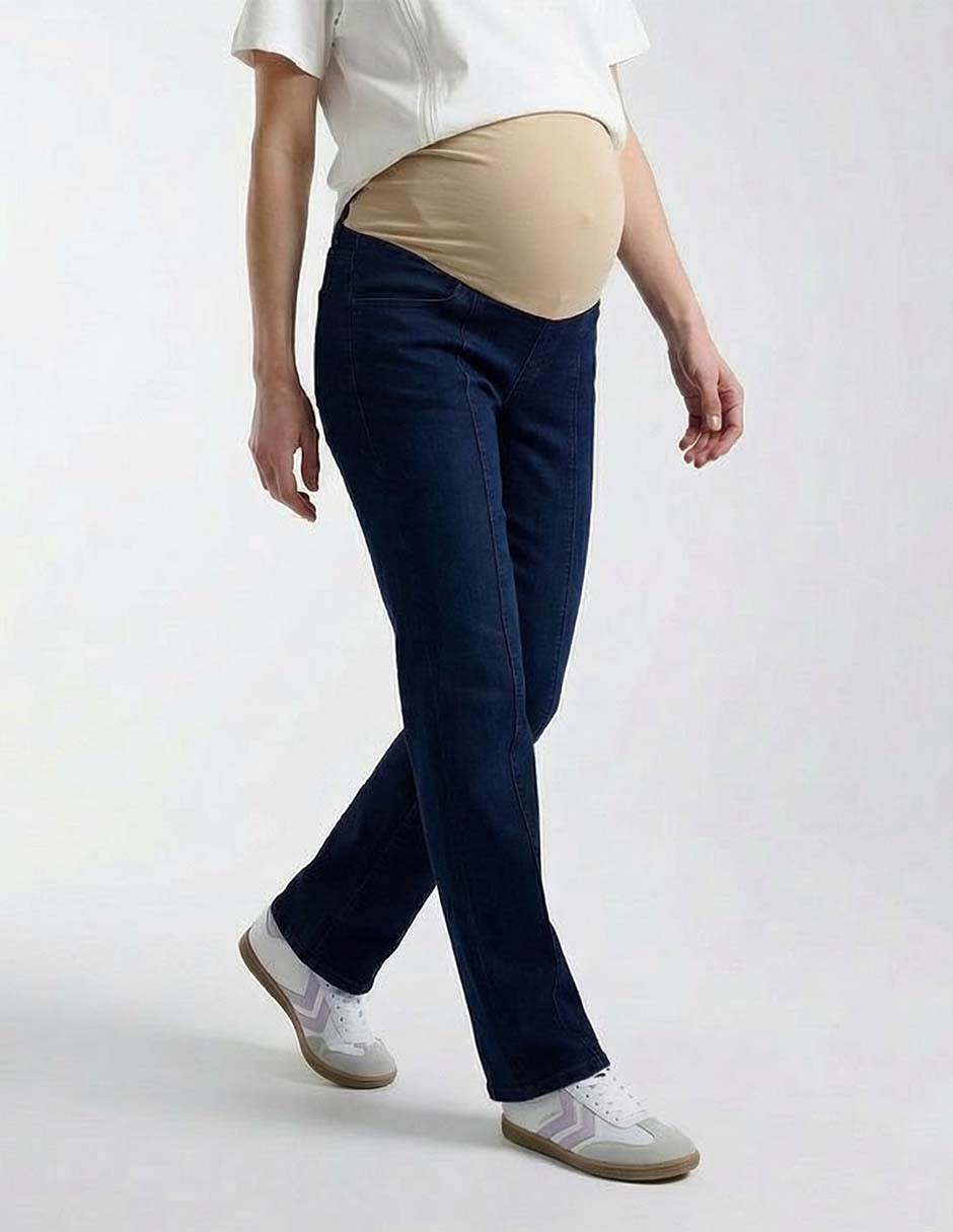 Jeans maternidad slim corte cintura