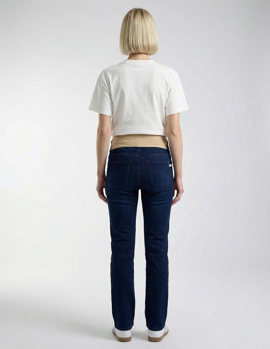 Jeans maternidad slim corte cintura 2