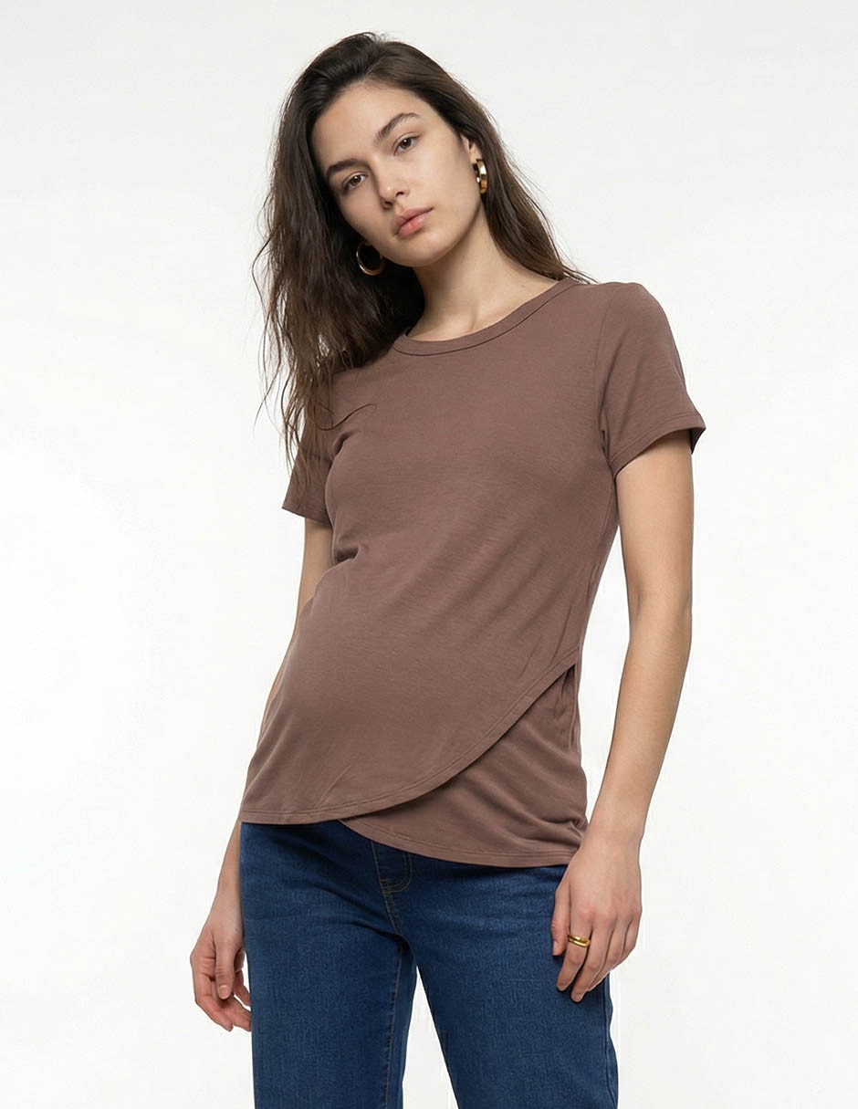 Blusa maternidad manga corta Blusa maternidad manga corta