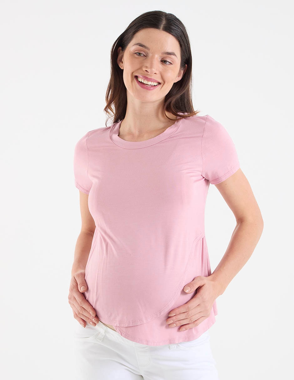 Blusa maternidad manga corta
