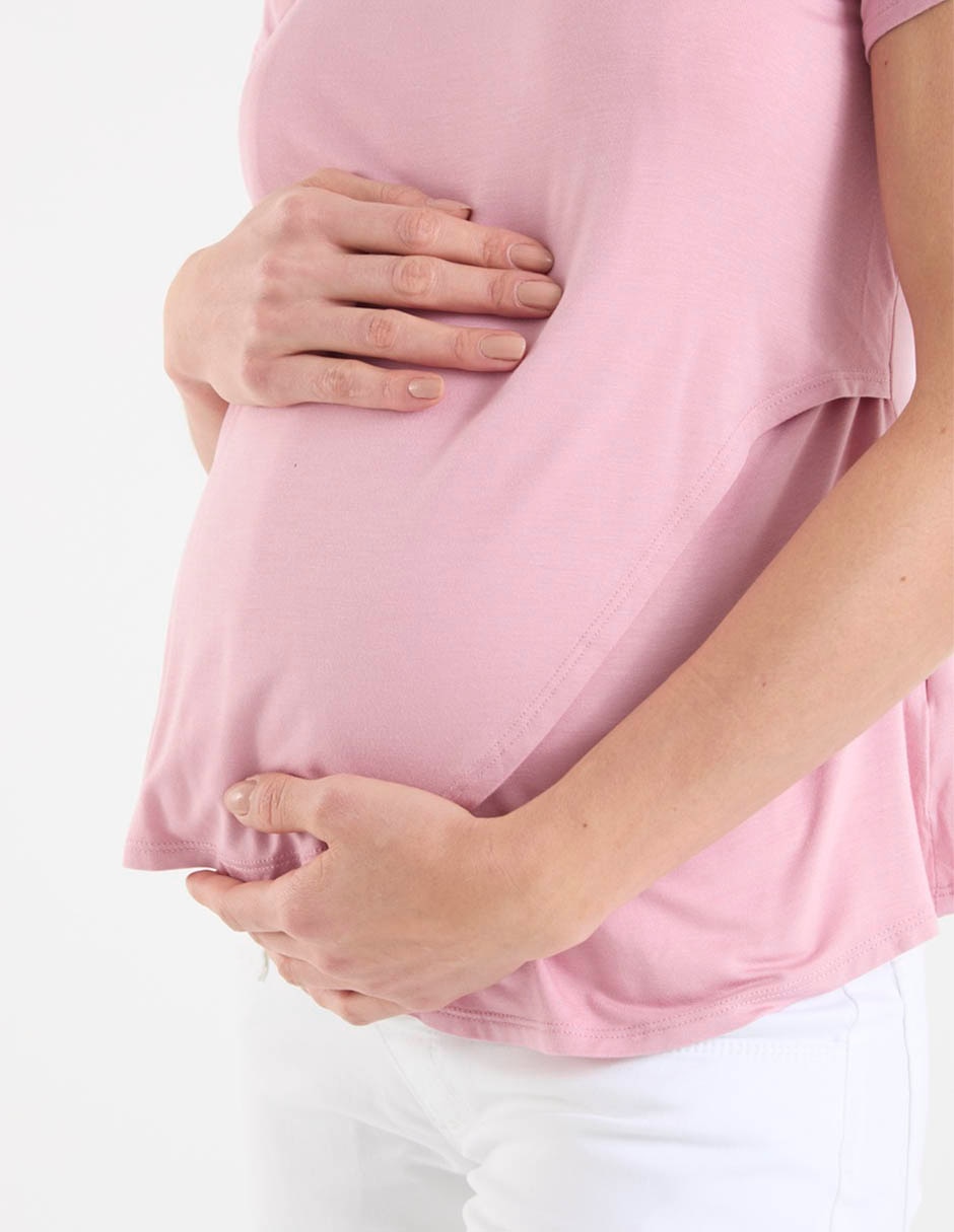 Blusa maternidad manga corta 7