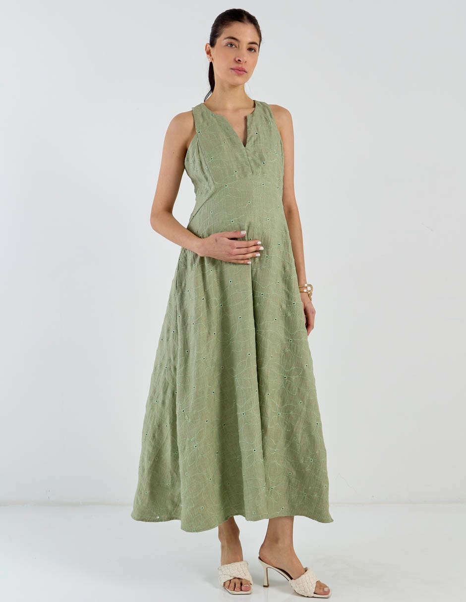 Vestido maternidad largo casual Expecting Essentials 3