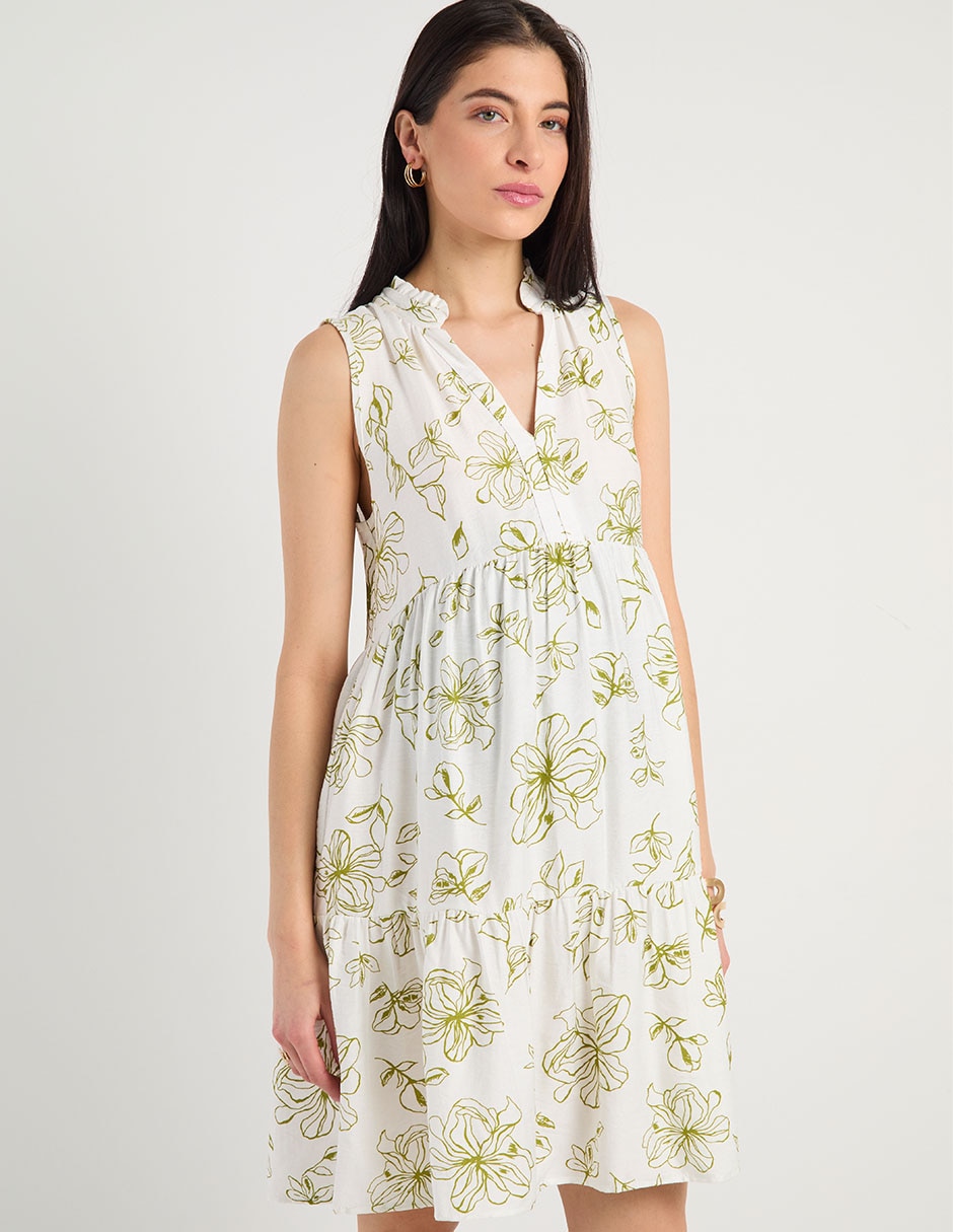 Vestido maternidad a la rodilla casual Expecting Essentials Vestido maternidad a la rodilla casual Expecting Essentials