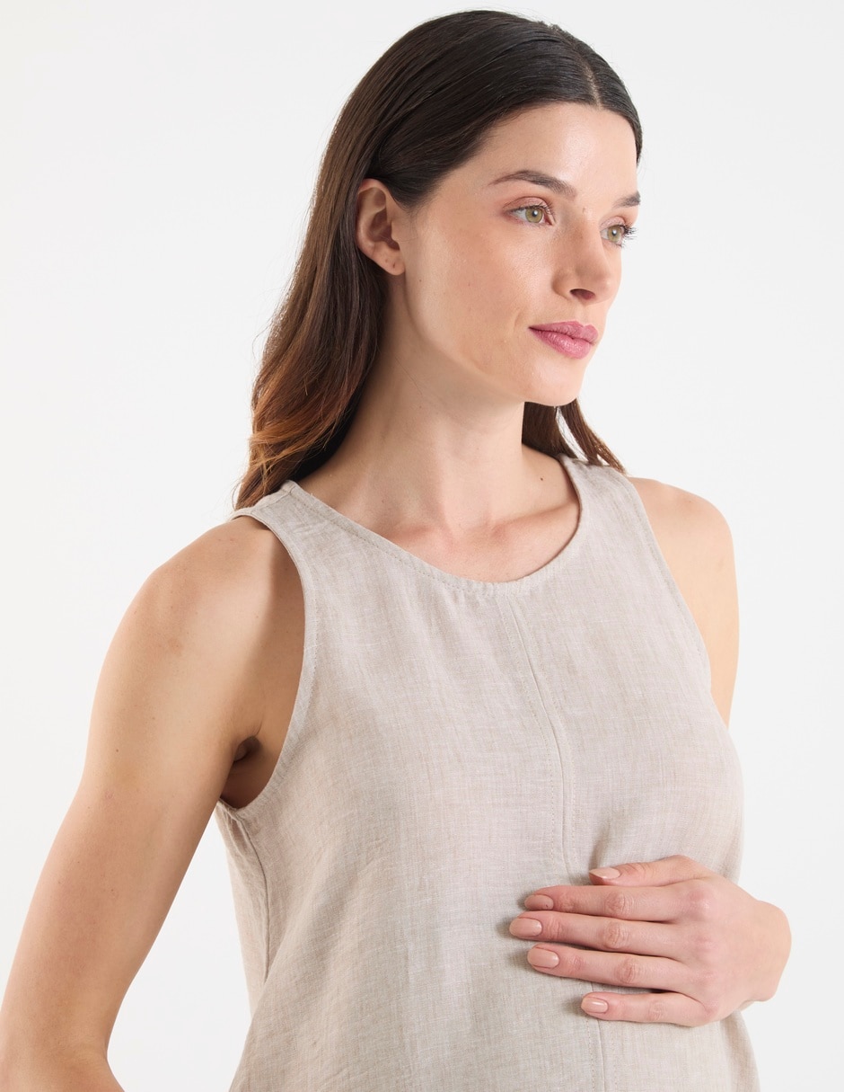 Blusa maternidad sin mangas 4
