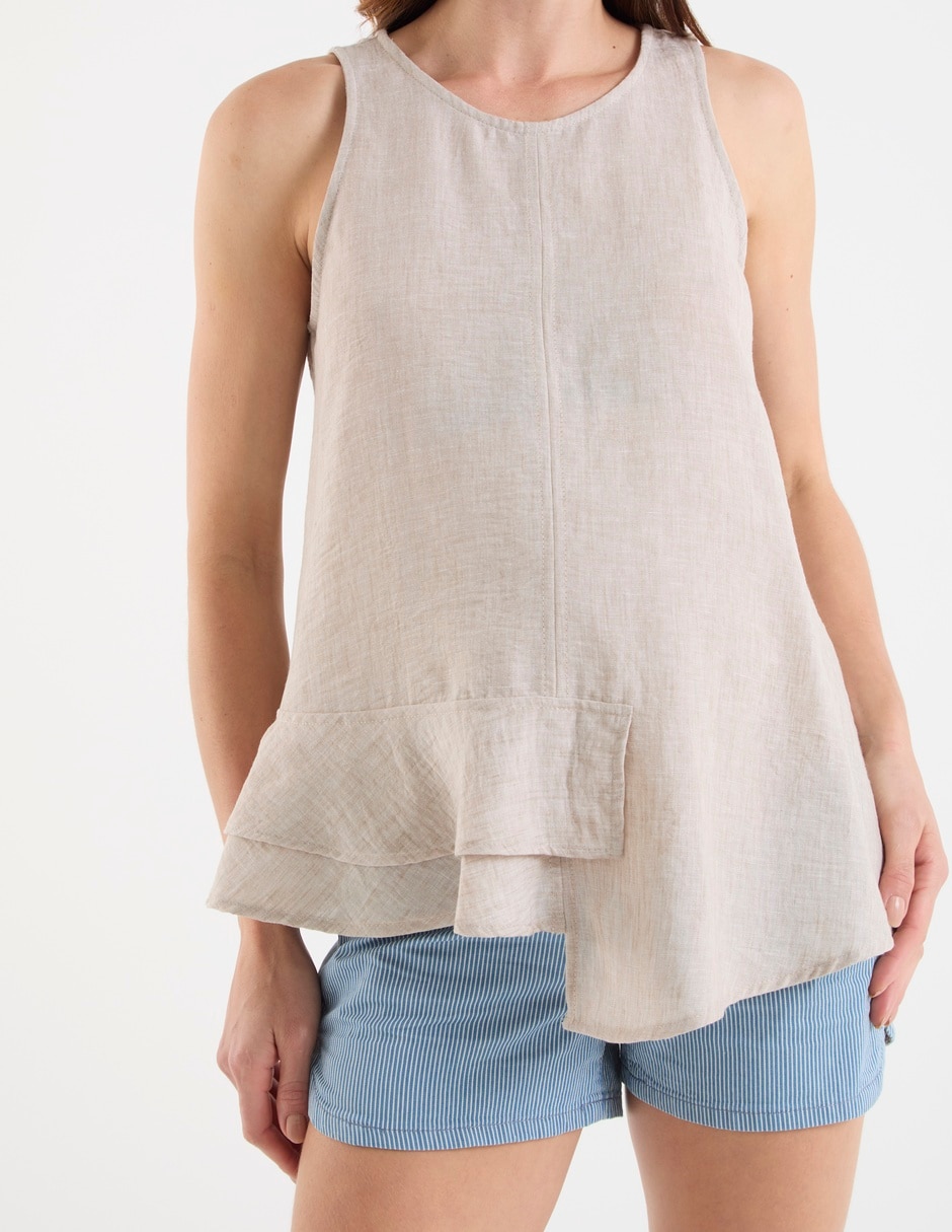 Blusa maternidad sin mangas 5