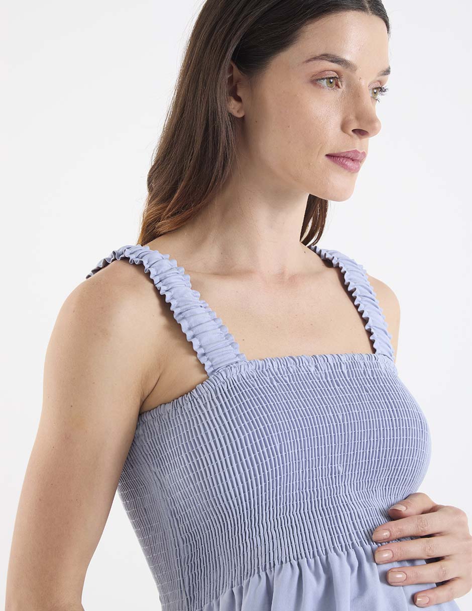 Vestido maternidad midi casual 9
